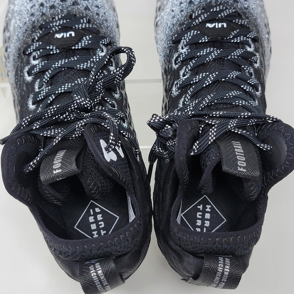 Under Armour Black and White Athletic Shoes - Picture 6 of 10